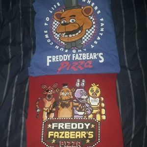 2 Five Nights At Freddy's Shirts Bundle!!